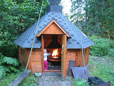 Grillkota Kota Grill Finnland Sauna Saunakota Infrarot Infrarotkabine Garten Gartenhaus