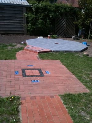 Grillkota - Fundament- / Aufbaubilder