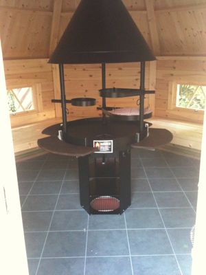 Grillkota - Fundament- / Aufbaubilder