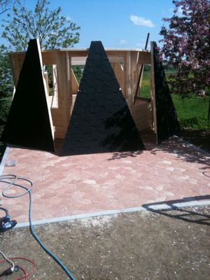 Grillkota - Fundament- / Aufbaubilder