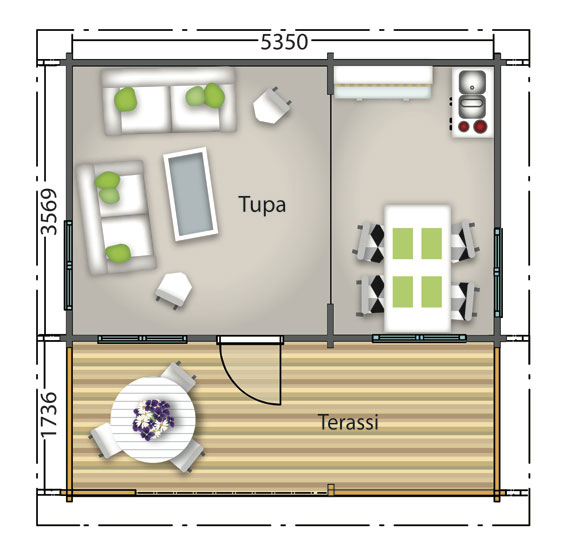 Gartenhaus / Sauna Lapinsirri