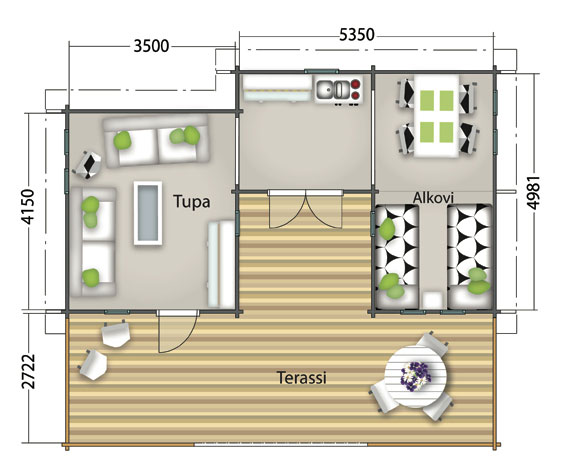 Gartenhaus / Sauna Lehtopöllö