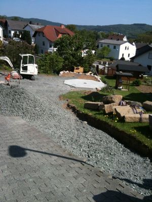 Grillkota - Fundament- / Aufbaubilder