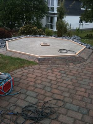 Grillkota - Fundament- / Aufbaubilder