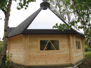 Glasdach Grillkota Aussenansicht