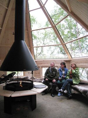 Grillkota mit Glasdach