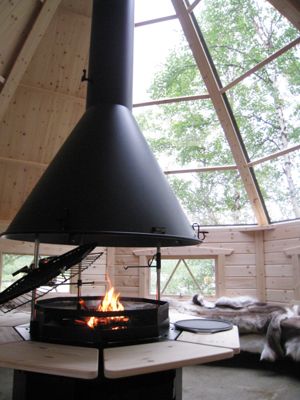 Grillkota mit Glasdach