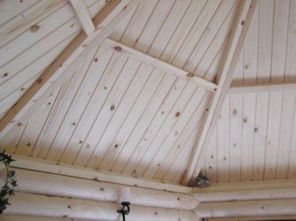 Dach Grillkota Innenansicht